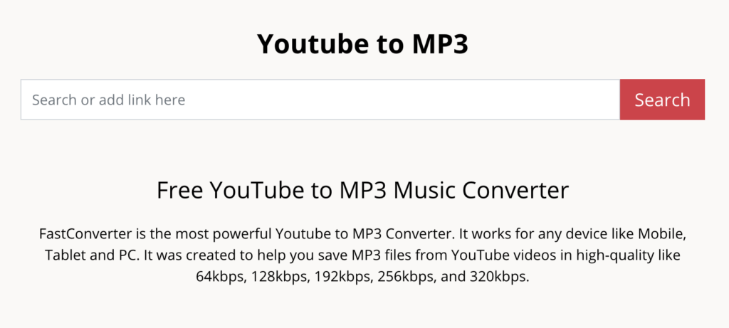 YouTube Music Downloader FastConverter