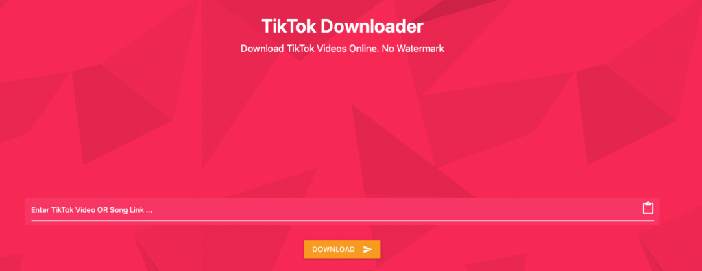 MusicallyDown's TikTok Video Downloader Homepage