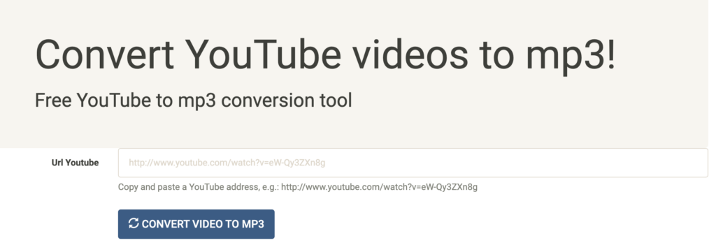 YouTube Music Downloader YouTube2mp3