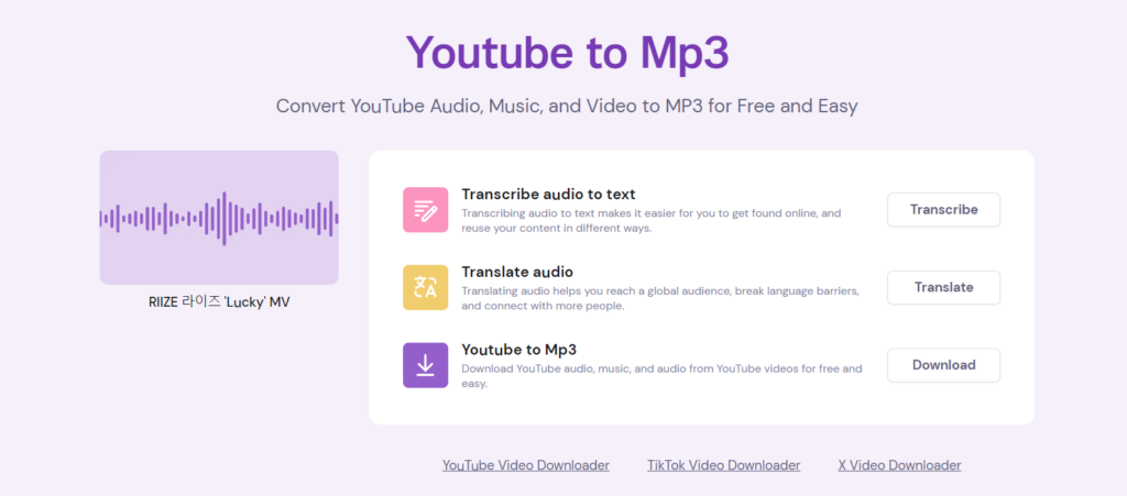 How to convert YouTube to MP3