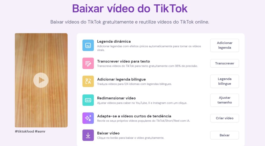 baixar video do tiktok