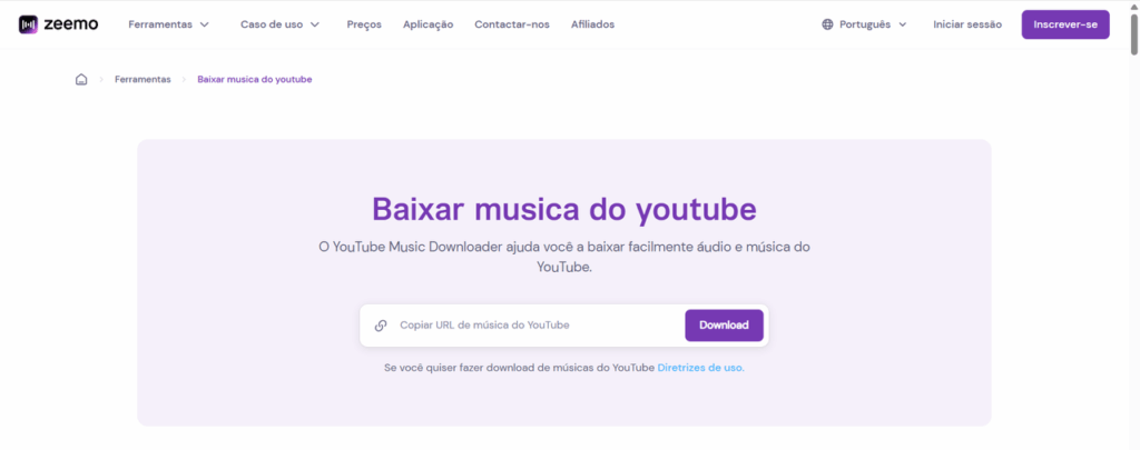 baixar musica do youtube