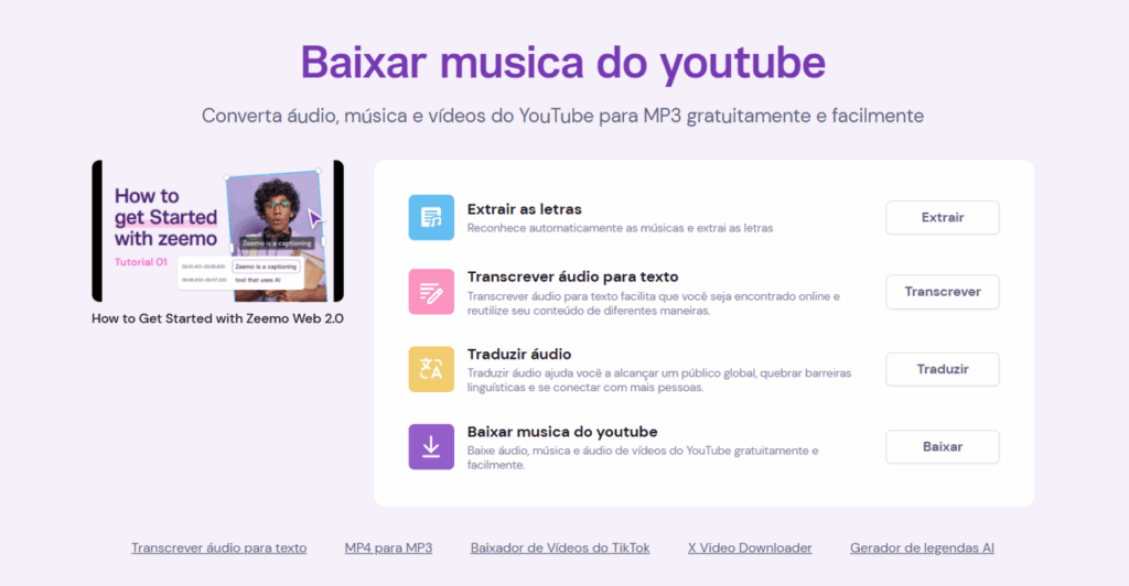 baixar musica do youtube