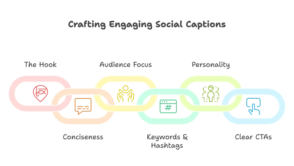 Six key points on how to craft compelling social captions