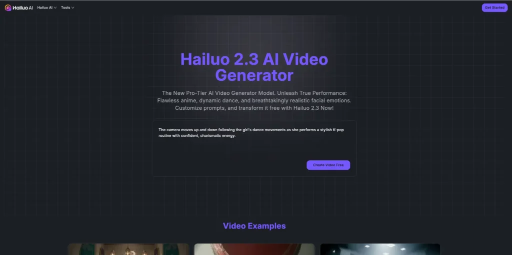 Hailuo 2.3 AI Video Generator